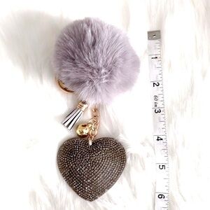 Purse Keychain - Bling Heart